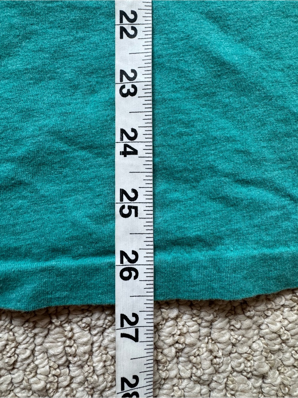 Polo Ralph Lauren Teal Green V-Neck Short Sleeve Cotton Tee Shirt Large - Picture 8 of 9